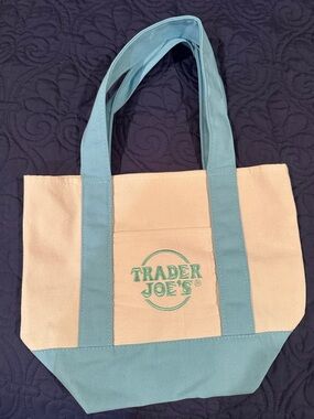 Trader Joe’s Mini Tote Bag | Light Blue